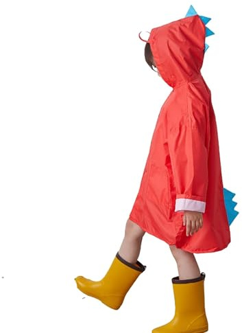 Poncho antipioggia per bambini bicicletta primavera, estate ragazzi ragazze tinta unita bottoni spessi poncho impermeabili pioggia poncho guanti invernali bambino