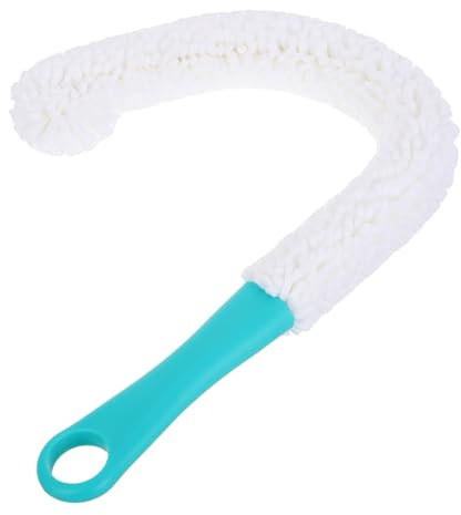 Hoement Flexible Wine Decanter Brush with Long Handle for Deep Cleaning Bendable Bottle Cleaner for Water Bottles and Glassware Gentle Scrubber for Wine Glasses and Decanters User-friendly