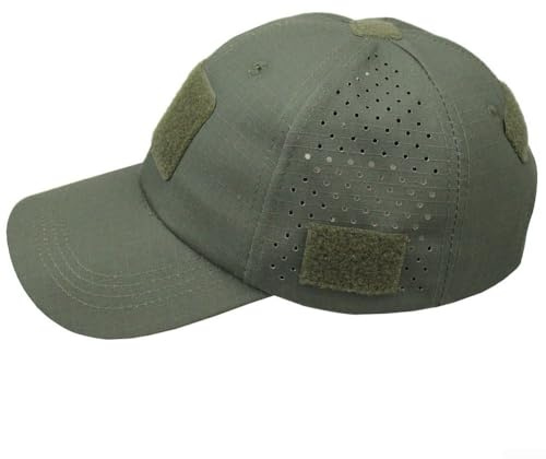 Cappello sportivo ad asciugatura rapida con ventilazione in rete traspirante, bordi rinforzati e cinturino regolabile realizzato per protezione solare all'aperto, tra cui pesca e abbigliamento casual