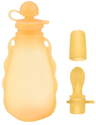 HohuzSruk Muttermilchbeutel | 200ml Silikon Auslaufsicher Wiederverwendbar Stillzubehör,Muttermilch Behälter - Für Abpumpen Sammeln Urlaub Krankenhaus Alltag
