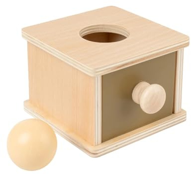 MERIGLARE Caja de Juguetes para Lanzar Pelotas, Entrenamiento de Motricidad Fina para Niñas, Educativo con Una Pelota