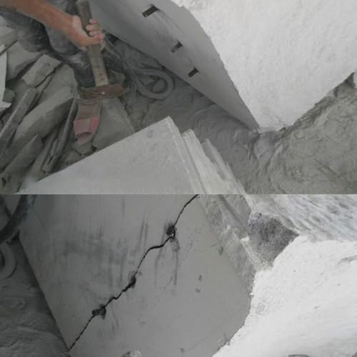 Vidonergy 30 mm Wellstahl-Steinspalter, Meißel für Beton, Granit, Marmor und Hartstein, Handwerkzeug für Steinbrüche und Mauerarbeiten (SKU)
