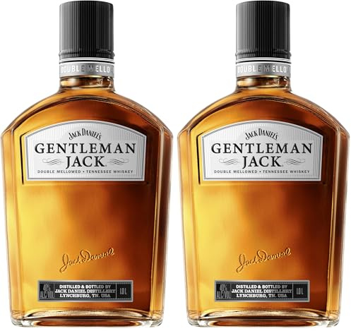 Jack Daniel's Gentleman Jack Tennessee Whiskey, Doble filtrado, 1 litro (Paquete de 2)
