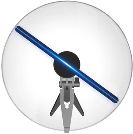 Ventilatore proiettore olografico 3D – Modello da tavolo, telecomando for foto e video,Illuminazione ad alta definizione