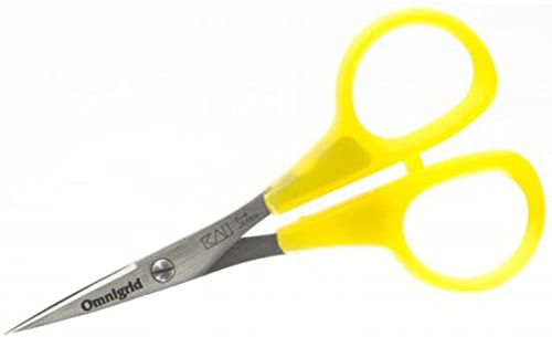 Omnigrid 4-Inch Needlecraft Scissors, Ultra Sharp Point, Stainless Steel, 1 Count