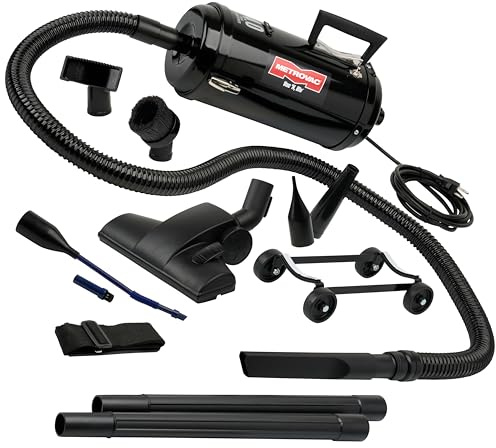 MetroVac Vac N Blo VNB-94BD - 4.0 Peak HP Car Vacuum & Blower, All-Steel Construction, Versatile Automotive Detailing Tool with Attachments, MagicAir Inflator Included