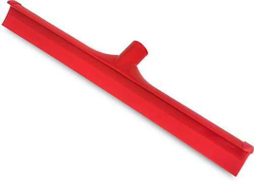 SPARTA 3656705 Plastic Floor Squeegee, Shower Squeegee, Heavy Duty Squeegee With Rubber Blade For Windows, Glass, Shower Doors, Floors, Windshields, 20 Inches, Red, (Pack of 6)