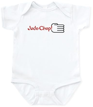 CafePress Judo CHOP! Infant Bodysuit Cute Infant Bodysuit Baby Romper Cloud White