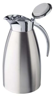APS Isolierkanne „Advanced“, Kaffeekanne für alle gängigen Kaffeeautomaten, Ø 13 cm, H: 23,5 cm, doppelwandiger Edelstahl, für heiße und kalte Getränke, spülmaschinengeeignet, 12 Tassen/1,5 Liter