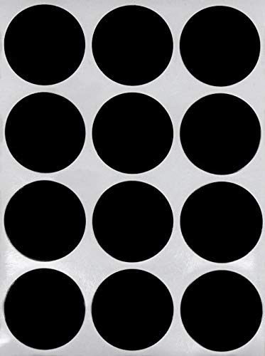 Sticker Schwarz 38 mm Aufkleber – Etiketten zur Farbcodierung Größe 3,8 cm Klebepunkte 180 Vorteilpack von Royal Green