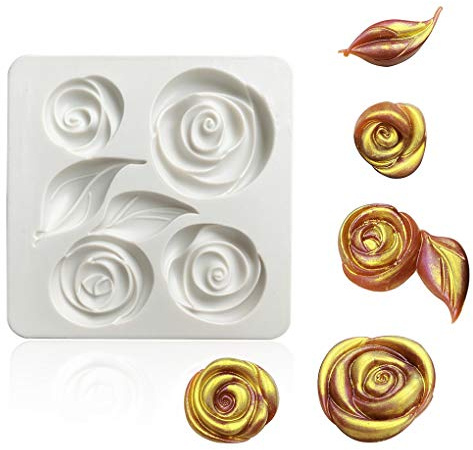 Rolin Roly Fondantkuchen Silikonform 3d Rose Blume Kuchen Silikon Form Diy Backen Fondant Formen Blätter Fondant Silikon Backform