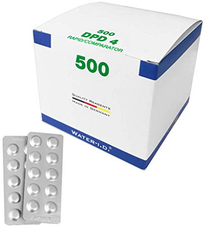 well2wellness® 500 Pool Testtabletten zur Aktivsauerstoff (O²) Bestimmung (DPD No.4 RAPID) - 50 x10 Stück