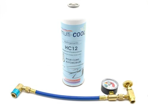 Pack de recharge MULTICOOL 12a, remplace le r12, r134a et 1234yf, avec flexible de recharge -1 x 420grs
