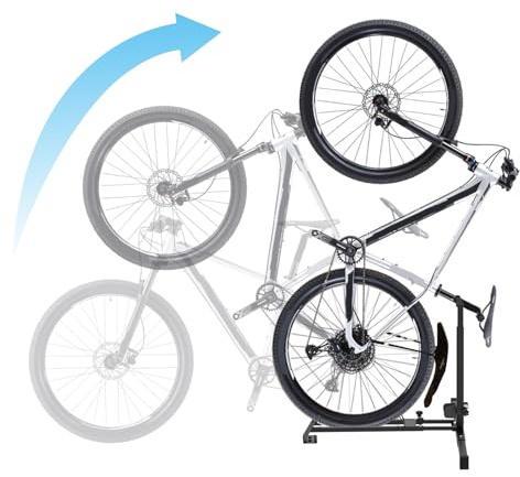 Foozet Bike Stand,Vertical Bike Rack Garage,Space-Saving Rack with Adjustable for Garage & Apartment, Bike Storage for Indoor Storage (1 pack)