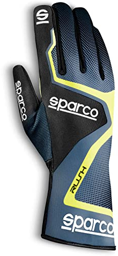 Sparco 00255610GRGF GUANTES RUSH 2020 TALLA 10 GRIS/AMARILLO
