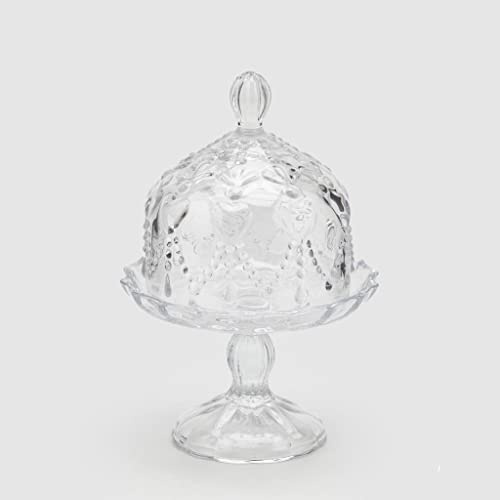 EDG Alzata Liberty con Cupola H23 D16 in Vetro Colore : Natural
