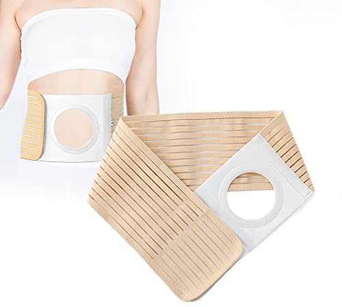 Ostomie Gürtel, Unisex Stomagürtel, Elastischer Herniengürtel, Atmungsaktiv Stomabandage Haut Stomaversorgung, Lordosenstütze zur Sicherung von Stomabeuteln, Erhältlich in 4 Größen (M)