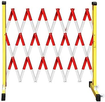 Versenkbarer Verkehrszaun, Mobile Sicherheitsschranke Verstellbares Absperrgitter Mit Rollen Für Garagen, Schulen, Einkaufszentren, Platz Sparen, Schulen, Krankenhäuser, Depot ( Farbe : Rosso , Größe