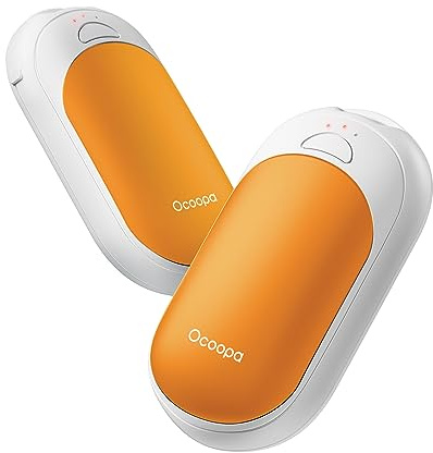OCOOPA Handwärmer Elektrisch 2 Pack mit Magnetische, Tragbare Heizung 5000mAh, 3 Stufen Heizung, Kompakt für Handschuhe, Tasche, Winter-Essentials, Adventskalender Füllung Geschenke für Männer Frauen