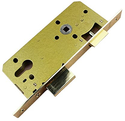 Einsteckschloss Messing Security 4585 Türschlosskörper leise Doppelzunge mechanischer Zimmertürgriff Schlosszubehör 45 x 75 ZimmertüRschloss
