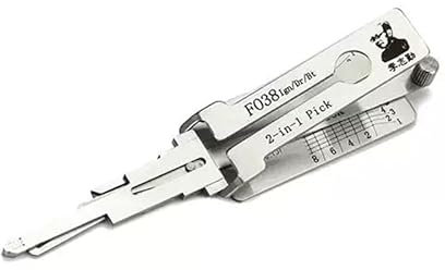 FO38 LiShi 2 en 1 gancho de cerradura y decodificador, lector de llaves de automóvil, herramientas profesionales de cerrajería automática