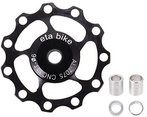 YARNOW Mountainbike-Getriebe Hinteres Führungsrad Metall Spannrolle Fahrrad-umwerfer Aluminiumlegierung Rolle Zubehör