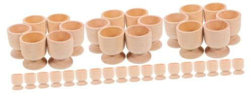 SEWACC 45 Stk Ostereier ostern eierbecher eierhalter ostern Eier Aufsteller Ostern Eierhalter Ei Halterung Osterei-Sockel Ostereihalter Halter für unfertige Eier selber machen Holz