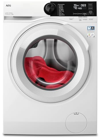 AEG Waschmaschine, Serie 6000 ProSense Mengenautomatik, 10 kg, Leise, Nachlegefunktion, Kindersicherung, Schontrommel, Vollwasserschutz, Leichtbügeln-Option, 1400 U/min, LR6A65400