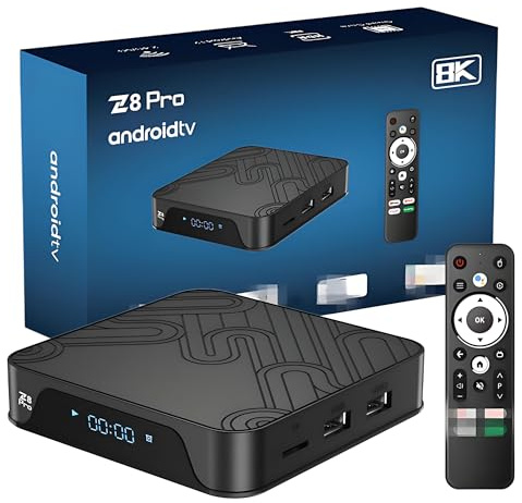 XIXIMENG Z8 PRO Android TV Box 4K/8K HDR Android Box,2.4GHz+5GHz Dual-band WiFi & BT5.2,4GB RAM 32GB ROM Allwinner H313/618,Android 12/10 System,Support System Upgrading & Multi-Screen Interaction