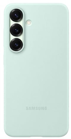 Samsung Silicone Case cover colorata in silicone per Galaxy S25, Mint