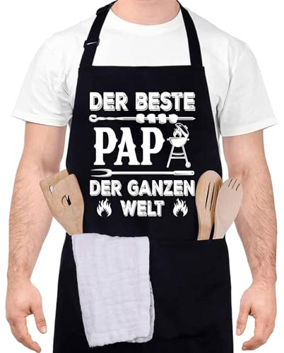 Livdouyu Lustige Kochschürze für Männer,Grillschürze Verstellbare Schürze | Lustiges Motiv für Hobbyköche und Grillfreunde Geeignet als Geschenk für Ehemann und Chefkoch Perfekt passend für Vatertag
