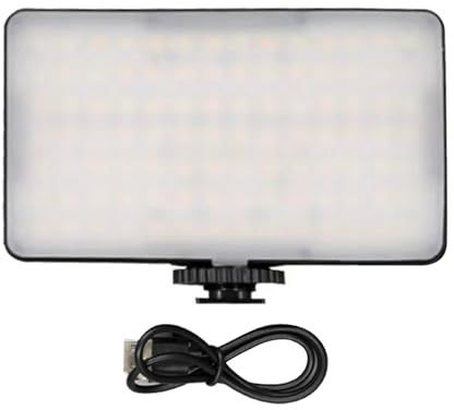 Luz de video LED recargable de 10 W de potencia con temperatura de color ajustable para estudio y luz LED de fotos al aire libre