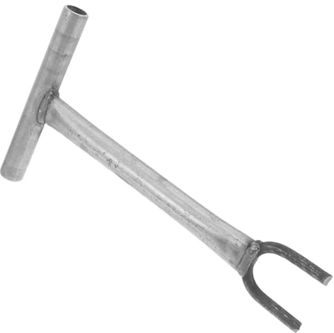 WOONEKY Chiave per Valvola Principale Dell'acqua Manico lungo 27 Cm, Strumento di Chiusura Valvola in Ghisa Resistente, Utensile per Tubature e Valvole Interrate, Impugnatura Ergonomica