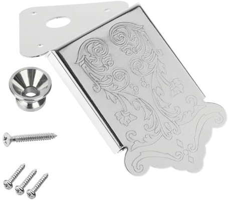 Pieza de repuesto de mandolina triangular de metal con tornillos de montaje para mandolina de 8 cuerdas, mandolina triangular de metal