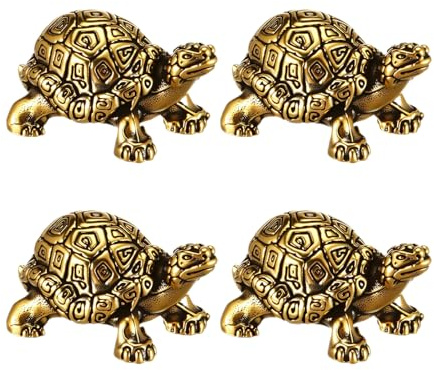 Disco de baño para pájaros de cobre Turtle - 4 piezas de agua exterior, accesorio de limpieza, solución de mantenimiento de control natural de algas | Purificador de baño de aves de fuente j