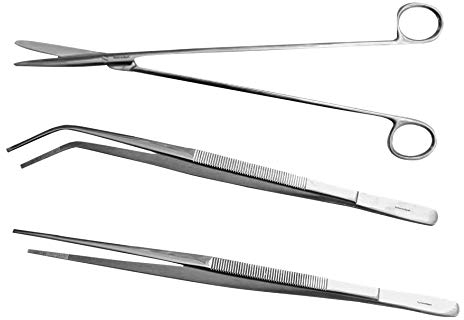 Aquarien-Set 30cm (1 Pflanzenschere & 2 Pinzetten)
