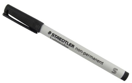Lumocolor Watersoluble Marker Super Fine Blk (Pack of 1)