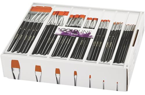 Creativ Company 10248 Flachpinsel, 84 Stück