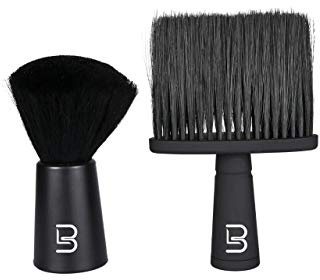 Level 3 Neck Brush Set - Soft Comfortable Bristle - All-Resin Handle - Water Resistant - Barbers and Hair Stylist - Level Three Neck Duster