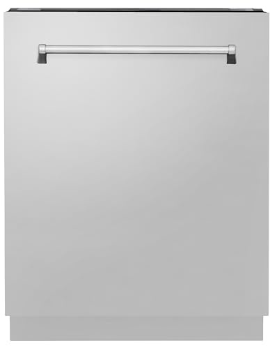 ZLINE 24 Tallac Series 3rd Rack Tall Tub Dishwasher in Stainless Steel, 51dBa (DWV-24) (304 Stainless Steel)