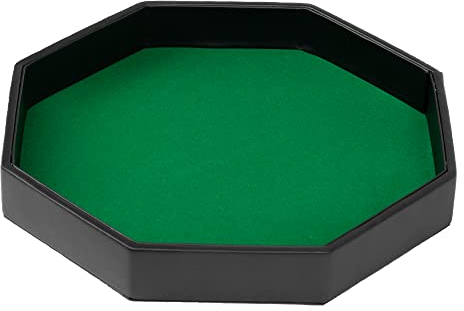 ROLLET Würfelbrett Leder Groß RPG DND Kniffel (Grün)