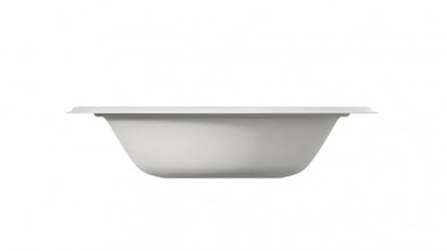 bio3 125/500/1000 Piatti fondi monouso 18cmØ capienza 400ml Biodegradabili e Compostabili in polpa di cellulosa usa e getta bagassa Plastic free | After Plastic (1000)