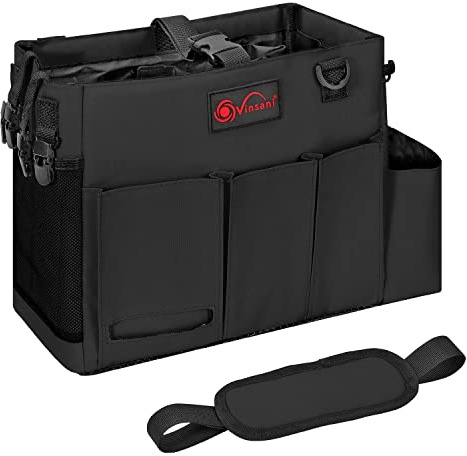 Vinsani Cleaning Caddy Storage Organizer with Handle & Adjustable Strap