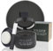 VOLLUCK Poudre pour Racines Cheveux – Retouche Instantanée Racine Cheveux Blanc & Zones Clairsemées, Fini Naturel, avec Miroir & Applicateur – Pour Homme et Femme 4g (Noir)
