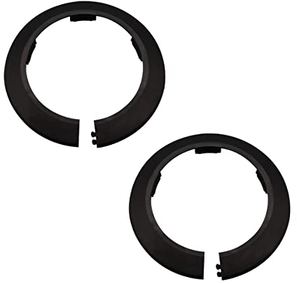 Cozylkx 2 Stück Heizungsrohr Rosette, Dekorativ Rohrabdeckung aus Kunststoff, Abdeckrosetten, Rohrschellen Rohrmanschette für 90 mm Durchmesser Rohr