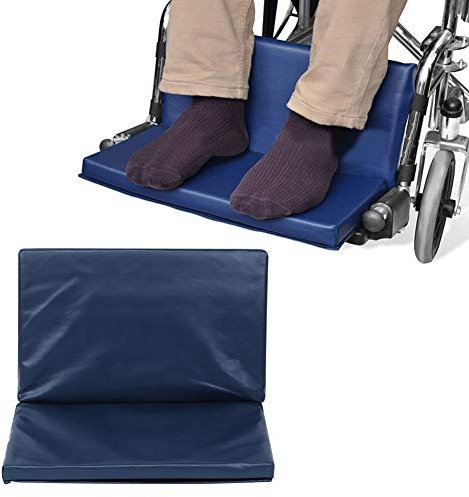 JTLB Rollstuhl-Pedalauflage Behinderter Rollstuhl-Pedalfuß, Behinderte Rollstuhl-Pedal-Fußstütze Erhöhungspolster Beinkissenschutz-Zubehör (Blau)