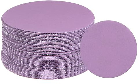 uxcell 40pcs 10000 Grit Purple Sanding Discs 3 Inch Hook and Loop Aluminum Oxide Orbital Sanding Pads Paper Wet Dry Polish for Metal Woodworking Drywall