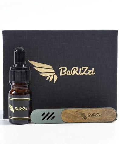 BaRiZzi Oud Autoparfum I Autoduft I Auto Lufterfrischer I Car Diffuser I Car Perfume (Oud Intenso, Dunkelgrau)