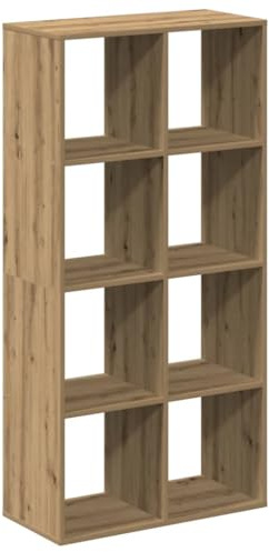 vidaXL Raumteiler-Bücherregal Artisan-Eiche 69,5x29x137,5 cm