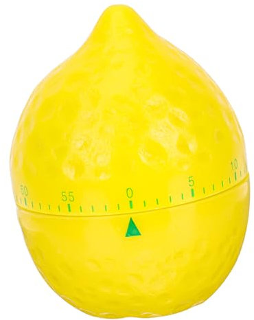 WATIIFUFU Kitchen Cooking Timer Lemon Shape Mechanical Timer 60-minute Countdown Portable Kitchen Supply
